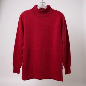 Elegant Red Turtleneck Sweater